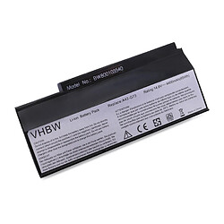 Vhbw Batterie LI-ION 4400mAh 14.8V noire pour ASUS G53, G53J, G53JW, G53S, G53SW etc., remplace 07G016DH1875, 70-NY81B1000Z, 90-NY81B1000Y, A42-G73, G73-52