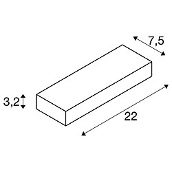 Applique extérieure SLV PEMA® UP/DOWN, blanc, avec LED intégrée, 7,7W, 3000K, IP54 pas cher