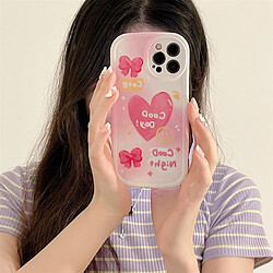 Avis GUPBOO Étui pour iPhone12Pro Bracelet de coque de téléphone Premium Smudge Bow Love Girl