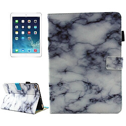 Wewoo Housse Étui noir et blanc pour iPad 9.7 pouces 2017 / Air / Air 2 Universel Marbre Motif Horizontal Flip En Cuir de Protection avec Holder & Card Slots & Sommeil