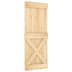 vidaXL Porte NARVIK 80x210 cm bois massif de pin