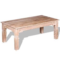 Avis vidaXL Table basse Bois d'acacia 110x60x45 cm