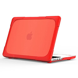 Wewoo Housse Coque Mac Pour MacBook Air 13,3 pouces A1932 2018 TPU + PC de protection ordinateur portable deux couleurs rouge