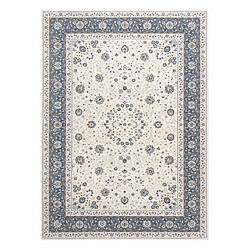 RUGSX Tapis NAIN Cadre ornement 7179 51943 beige bleu foncé 120x170 cm