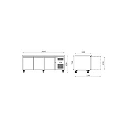 Acheter AFI COLLIN LUCY? Table Réfrigérée Pâtissière Positive Inox - 600 x 400 - AFI Collin Lucy