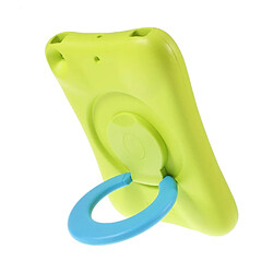 Coque en TPU eva pivotant anti-choc vert bleu avec béquille rotative à 360° pour votre Apple iPad Mini 9.7 (2019)