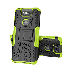 Coque en TPU combinaison antidérapante avec béquille vert pour votre Asus Zenfone 6 ZS630KL