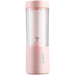 Vendos85 Blender électrique portable Smoothie 0,45L 150W avec USB rechargeable rose