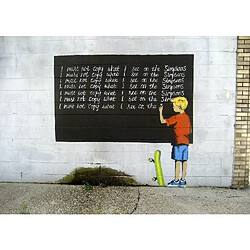 EPIKASA Impression sur Toile Banksy Simpson