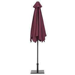 Acheter Beliani Parasol de jardin rouge bordeaux d 270 cm VARESE