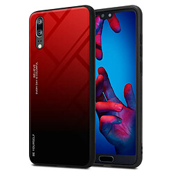 Cadorabo Coque Huawei P20 Etui en Rouge