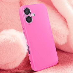 Avis Avizar Coque pour iPhone 16 Semi-rigide Soft-touch Anti-traces Fuchsia