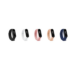 YP Select Bracelet de remplacement monochrome en silicone 5pcs, adapté au bracelet Millet 3 noir