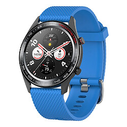 Bracelet en silicone diamant bleu pour votre Huawei Watch GT/Samsung Galaxy Watch 46mm