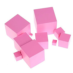 Totalcadeau Cubes pour tour de construction taille décroissante jeu montessori