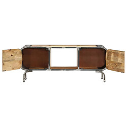 Avis Maison Chic Meuble TV scandinave - Banc TV pour salon 110x30x42 cm Bois massif de manguier -MN37638