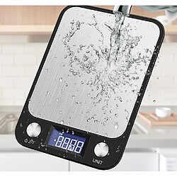 Universal Écran LCD 10kgx1g Tableau de cuisine en acier inoxydable Pesage de haute précision Balance des aliments Balance des outils de cuisson