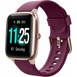 Vendos85 Montre Connectée Femme Homme Smartwatch Bluetooth pour Android iOS Podometre violet