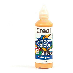 Graines Creatives Peinture repositionnable pour vitres Creall Glass 80 ml - doré