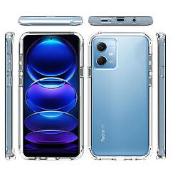 Htdmobiles Coque pour Xiaomi Poco X5 Pro 5G / Redmi Note 12 Pro 5G - housse etui silicone gel fine 360 integrale (avant et arriere) + verre trempe - TRANSPARENT