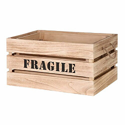 Avis The Home Deco Factory Cagette en bois brut Fragile (Lot de 2).