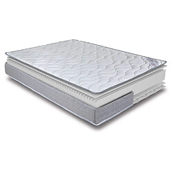 Ebac Matelas 2x70x190 Wave - Mousse - Hauteur 19 cm - 3 zones - Soutien ferme pas cher