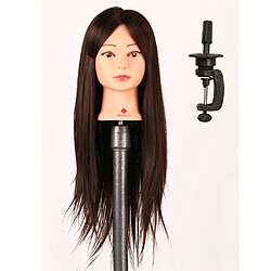 Salon De Coiffure De La Pratique De La Formation Mannequin Tête + Serre-câble Brun 22 "