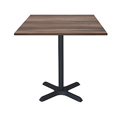 Restootab Table 70x70cm - modèle Dina chêne montagne