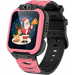 Chrono Montre Connectée Enfant 14 Jeux-MP3 Musique, Vidéo Caméra Montre Connectée pour Enfant SOS Appels Téléphoniques Réveil Calculatrice Smartwatch Enfant Filles Garçons Cadeau avec 1GB SD Card( Rose)