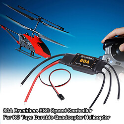 80A Brushless ESC vitesse pour RC Toys Durable Quadcopter Hélicoptère