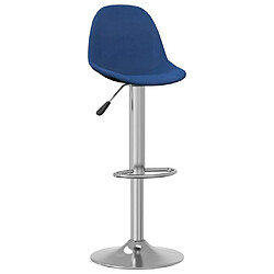 vidaXL Tabourets de bar lot de 2 bleu tissu