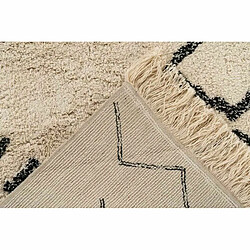 Acheter Paris Prix Tapis Tufté à la Main Ethnique Mylen III Beige & Noir 160 x 230 cm