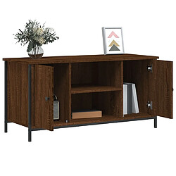 Acheter Maison Chic Meuble TV scandinave - Banc TV pour salon Chêne marron 100x40x50 cm Bois d'ingénierie -MN38482