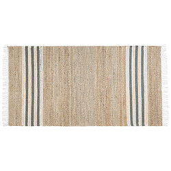 Beliani Tapis en jute 80 x 150 cm beige et gris MIRZA