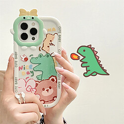 Avis GUPBOO Étui pour iPhone12 Étui de téléphone de niche d'ours de dinosaure de graffiti Silicone