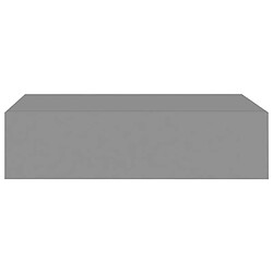 Avis vidaXL Étagère à tiroir murale gris 40x23,5x10 cm MDF