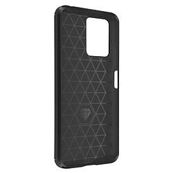 Avizar Coque pour Xiaomi Redmi Note 12 4G et 5G Renforcée Souple Carbone Brossé Noir