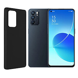 Visiodirect Coque de protection souple silicone Noir pour Oppo Reno 6 5G CPH2251 6,43"