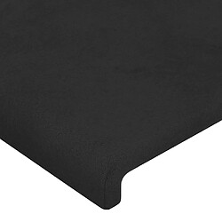 Acheter vidaXL Tête de lit avec oreilles Noir 83x16x118/128 cm Velours