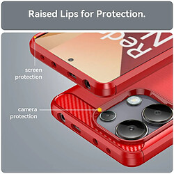 Avis Htdmobiles Coque pour Xiaomi Redmi Note 13 4G - housse etui silicone gel carbone + film ecran - ROUGE