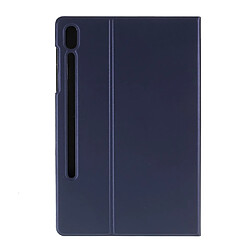 Etui en PU avec support bleu foncé pour votre Samsung Galaxy Tab S6 T860