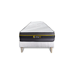 Sleepfit Ensemble 90x200 matelas ACTIVE + sommier kit blanc