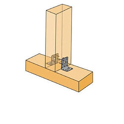 Acheter Simpson Strong-Tie Équerre mixte renforcée EB SIMPSON - A76xB90xC48x3mm - EB/7076