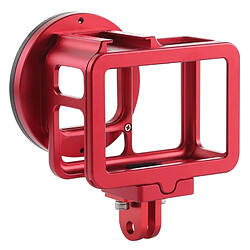 Acheter Wewoo Boitier Cage de protection en alliage d'aluminium CNC avec boîtier d'assemblage et objectif UV 52mm pour Shell pour GoPro HERO7 noir / 6/5 (rouge)