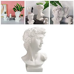 Acheter Unique David Sculpture Décor Maquillage Brosse Titulaire de Stockage Cosmétique Organisateur Résine Buste Statues Affichage Vase/Fleur Vase/Stylo