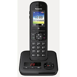 Téléphone sans fil dect noir avec répondeur - kxtgh720frb - PANASONIC