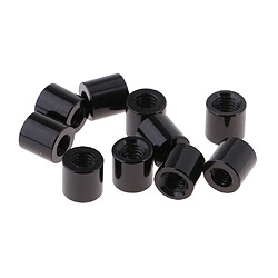 Entretoise de tube en alliage d'aluminium noir 10Pcs pour voiture RC 5mm DIY modèle 4WD