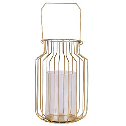 Urban Living Lanterne ronde design métal Gold Home - Doré