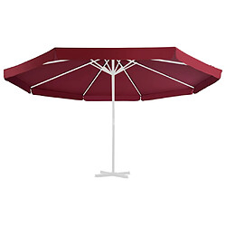 vidaXL Tissu de remplacement pour parasol d'extérieur Bordeaux 500 cm