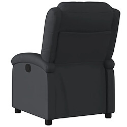 Acheter vidaXL Fauteuil inclinable électrique noir cuir véritable